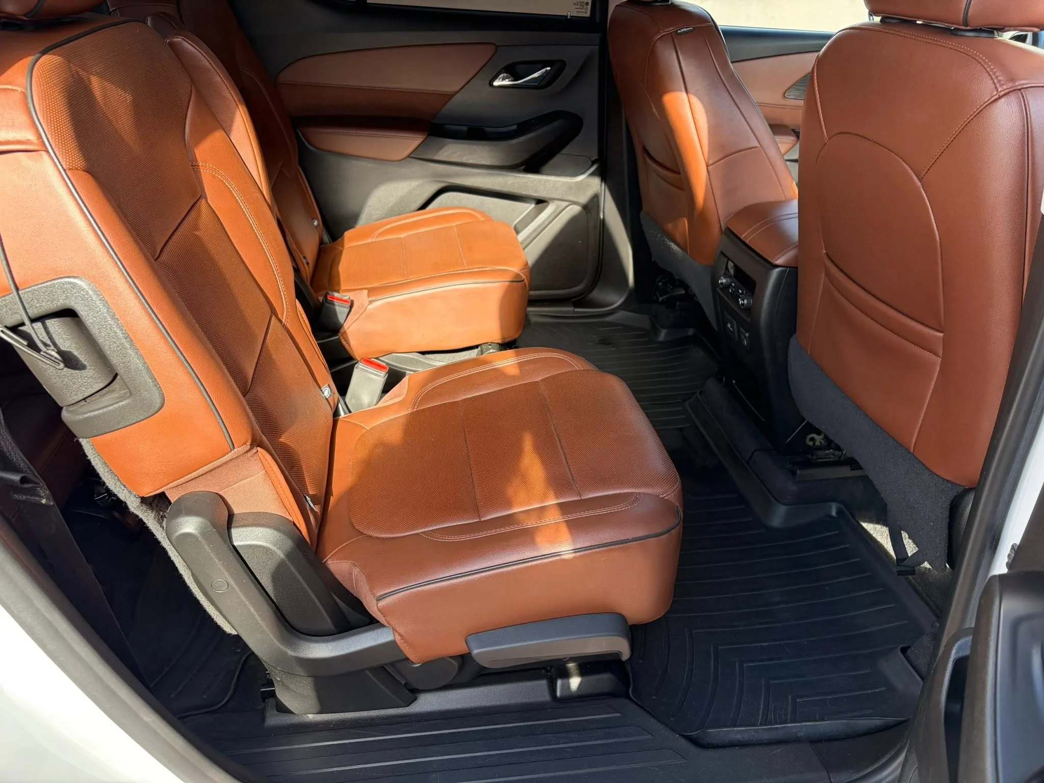 Brown interior detailing result by Prestige Auto Spa NM